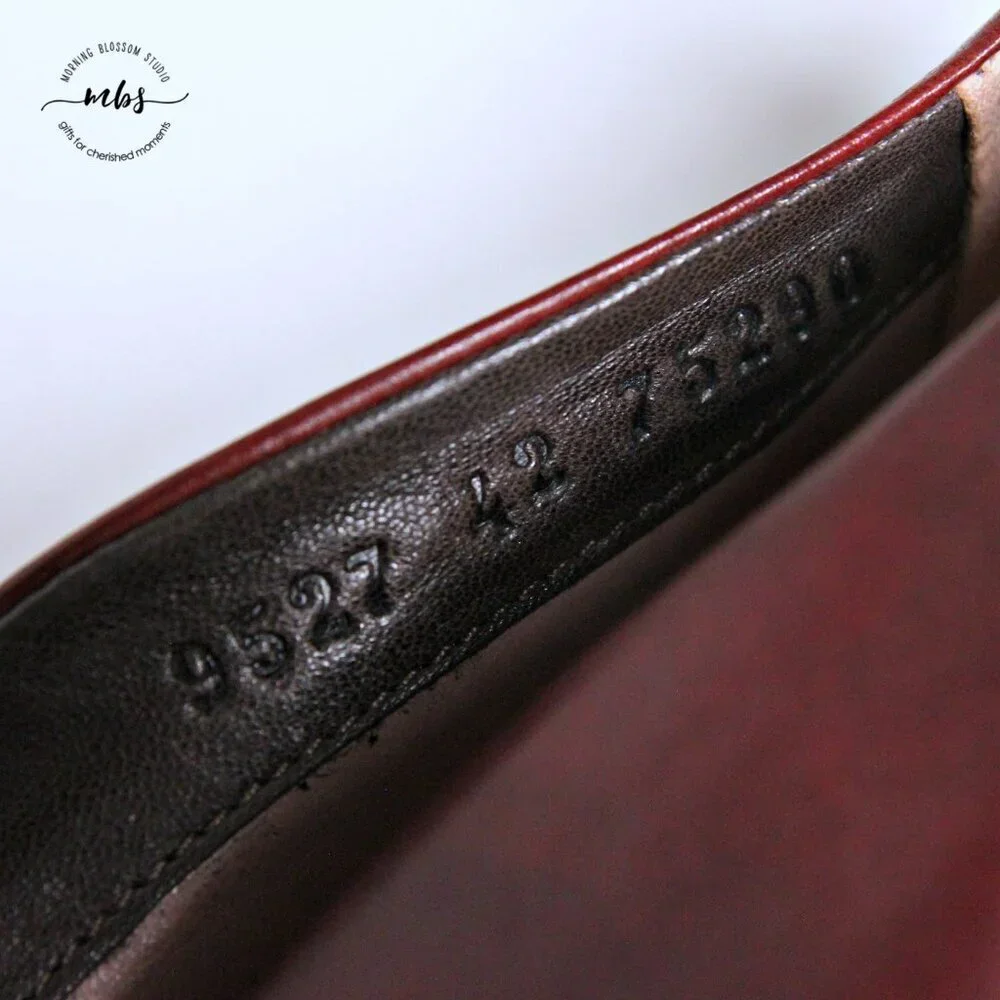 EUC BeautiFeel Calla Cap Toe Pumps‎ in Burgundy Women Size EU 42